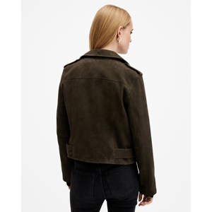 AllSaints Blafern Belted Suede Biker Jacket